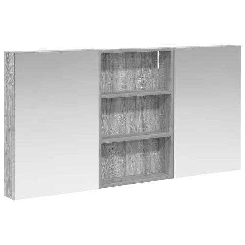  Fürdőszobai Szekrény Szett 3 pcs 120 x 10,5 x 60,5 cm Faanyag