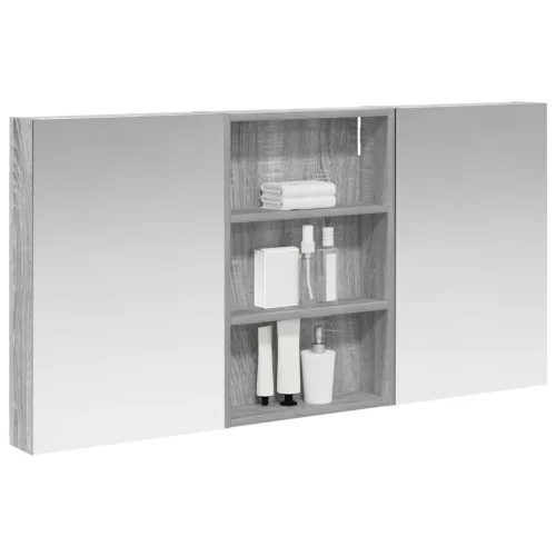  Fürdőszobai Szekrény Szett 3 pcs 120 x 10,5 x 60,5 cm Faanyag