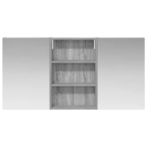  Fürdőszobai Szekrény Szett 3 pcs 120 x 10,5 x 60,5 cm Faanyag