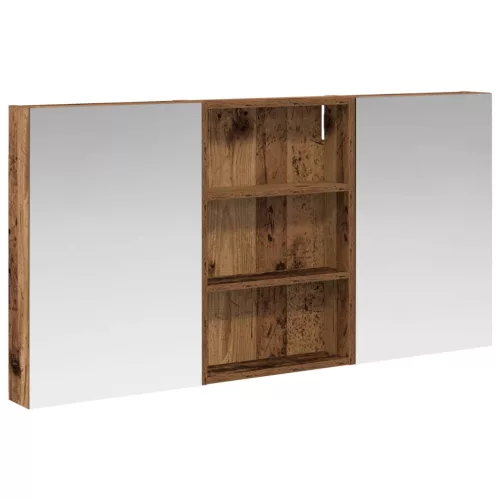  Fürdőszobai Szekrény Szett 3 pcs 120 x 10,5 x 60,5 cm Faanyag