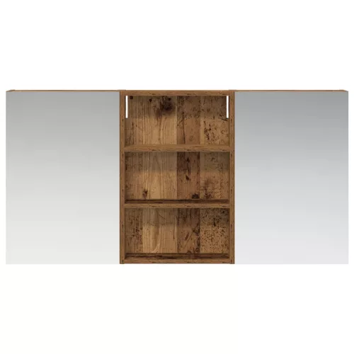  Fürdőszobai Szekrény Szett 3 pcs 120 x 10,5 x 60,5 cm Faanyag