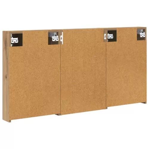  Fürdőszobai Szekrény Szett 3 pcs 120 x 10,5 x 60,5 cm Faanyag