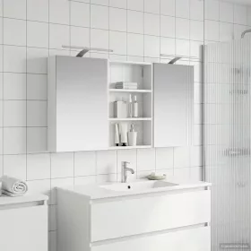    Fürdőszobai Szekrény Szett 3 pcs 120 x 10,5 x 60,5 cm Faanyag