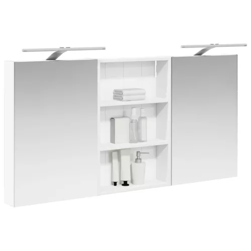  Fürdőszobai Szekrény Szett 3 pcs 120 x 10,5 x 60,5 cm Faanyag