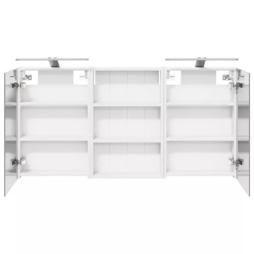  Fürdőszobai Szekrény Szett 3 pcs 120 x 10,5 x 60,5 cm Faanyag