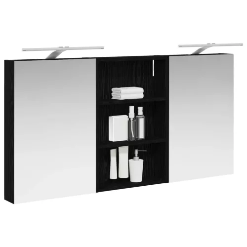  Fürdőszobai Szekrény Szett 3 pcs 120 x 10,5 x 60,5 cm Faanyag