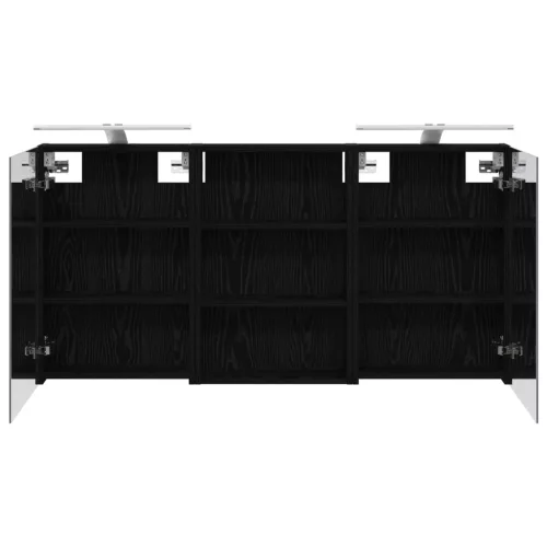  Fürdőszobai Szekrény Szett 3 pcs 120 x 10,5 x 60,5 cm Faanyag