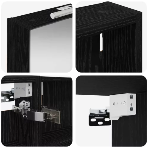  Fürdőszobai Szekrény Szett 3 pcs 120 x 10,5 x 60,5 cm Faanyag