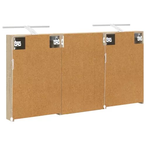  Fürdőszobai Szekrény Szett 3 pcs 120 x 10,5 x 60,5 cm Faanyag