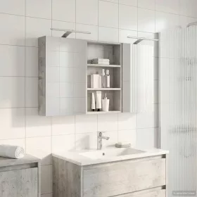    Fürdőszobai Szekrény Szett 3 pcs 120 x 10,5 x 60,5 cm Faanyag