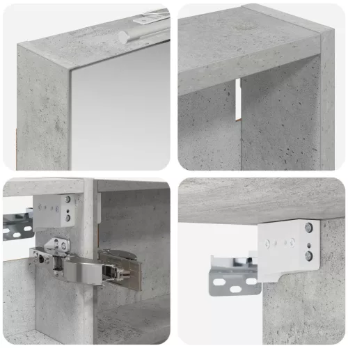  Fürdőszobai Szekrény Szett 3 pcs 120 x 10,5 x 60,5 cm Faanyag