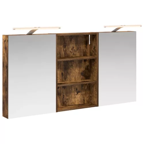  Fürdőszobai Szekrény Szett 3 pcs 120 x 10,5 x 60,5 cm Faanyag