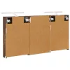  Fürdőszobai Szekrény Szett 3 pcs 120 x 10,5 x 60,5 cm Faanyag