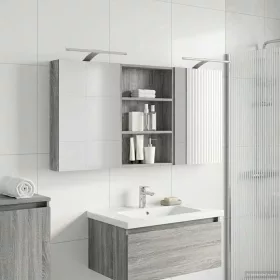    Fürdőszobai Szekrény Szett 3 pcs 120 x 10,5 x 60,5 cm Faanyag