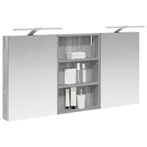  Fürdőszobai Szekrény Szett 3 pcs 120 x 10,5 x 60,5 cm Faanyag