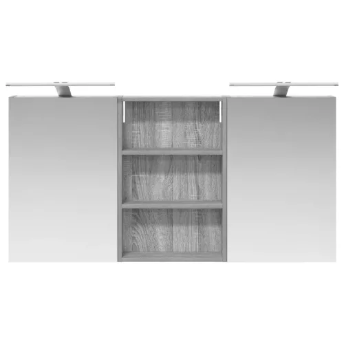  Fürdőszobai Szekrény Szett 3 pcs 120 x 10,5 x 60,5 cm Faanyag