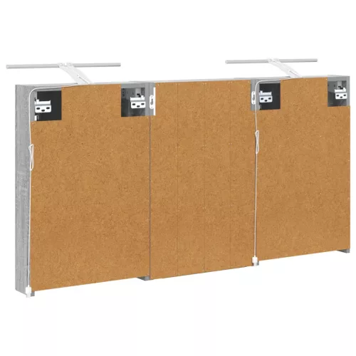  Fürdőszobai Szekrény Szett 3 pcs 120 x 10,5 x 60,5 cm Faanyag