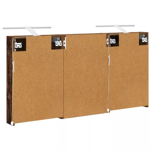  Fürdőszobai Szekrény Szett 3 pcs 120 x 10,5 x 60,5 cm Faanyag