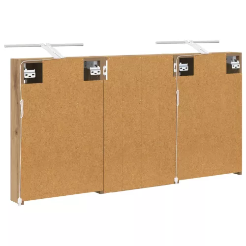  Fürdőszobai Szekrény Szett 3 pcs 120 x 10,5 x 60,5 cm Faanyag