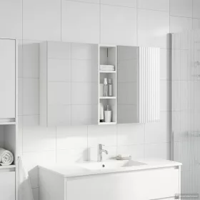    Fürdőszobai Szekrény Szett 3 pcs 120 x 14,5 x 70 cm Faanyag