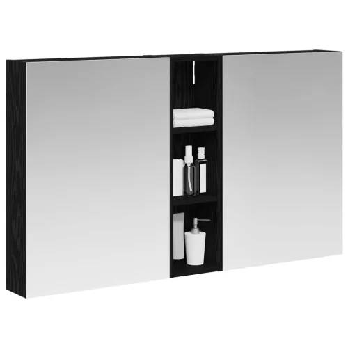  Fürdőszobai Szekrény Szett 3 pcs 120 x 14,5 x 70 cm Faanyag