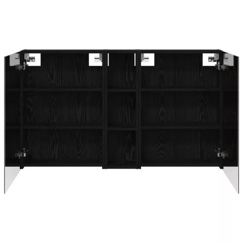  Fürdőszobai Szekrény Szett 3 pcs 120 x 14,5 x 70 cm Faanyag