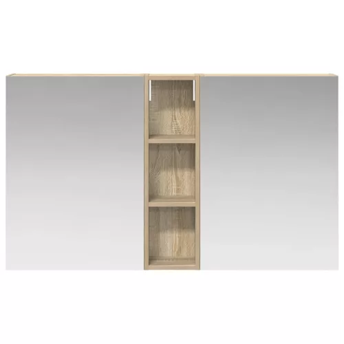  Fürdőszobai Szekrény Szett 3 pcs 120 x 14,5 x 70 cm Faanyag