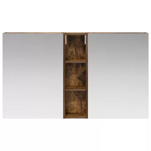  Fürdőszobai Szekrény Szett 3 pcs 120 x 14,5 x 70 cm Faanyag