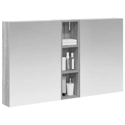  Fürdőszobai Szekrény Szett 3 pcs 120 x 14,5 x 70 cm Faanyag