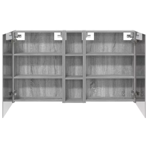  Fürdőszobai Szekrény Szett 3 pcs 120 x 14,5 x 70 cm Faanyag