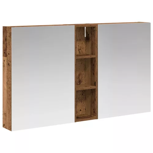  Fürdőszobai Szekrény Szett 3 pcs 120 x 14,5 x 70 cm Faanyag