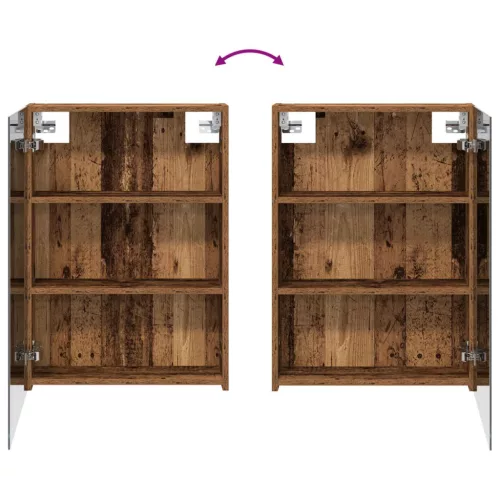  Fürdőszobai Szekrény Szett 3 pcs 120 x 14,5 x 70 cm Faanyag