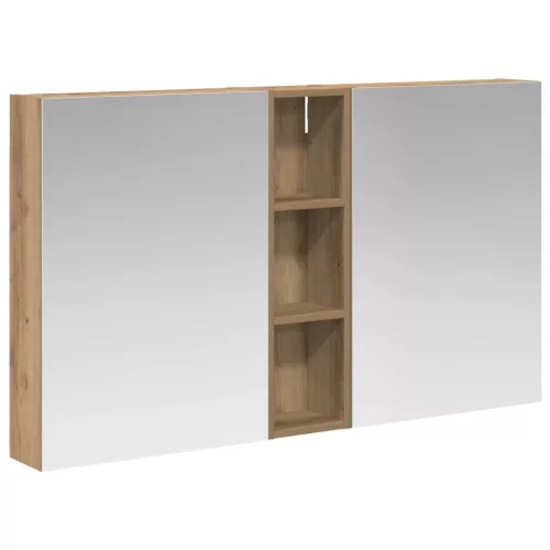  Fürdőszobai Szekrény Szett 3 pcs 120 x 14,5 x 70 cm Faanyag