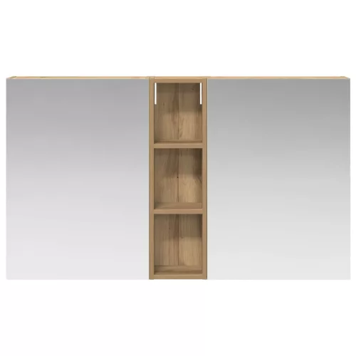  Fürdőszobai Szekrény Szett 3 pcs 120 x 14,5 x 70 cm Faanyag