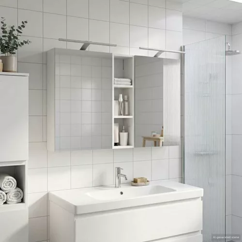  Fürdőszobai Szekrény Szett 3 pcs 120 x 14,5 x 70 cm Faanyag