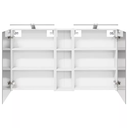  Fürdőszobai Szekrény Szett 3 pcs 120 x 14,5 x 70 cm Faanyag