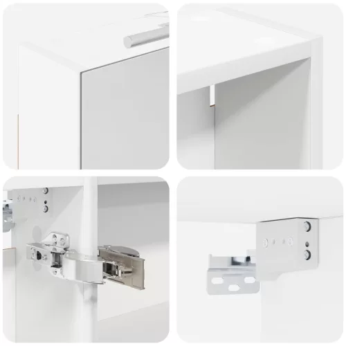  Fürdőszobai Szekrény Szett 3 pcs 120 x 14,5 x 70 cm Faanyag