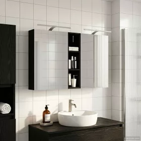    Fürdőszobai Szekrény Szett 3 pcs 120 x 14,5 x 70 cm Faanyag