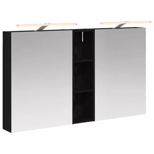  Fürdőszobai Szekrény Szett 3 pcs 120 x 14,5 x 70 cm Faanyag