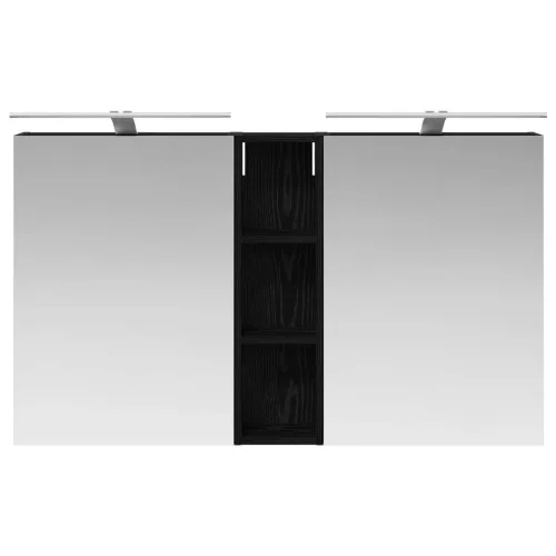  Fürdőszobai Szekrény Szett 3 pcs 120 x 14,5 x 70 cm Faanyag