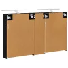  Fürdőszobai Szekrény Szett 3 pcs 120 x 14,5 x 70 cm Faanyag
