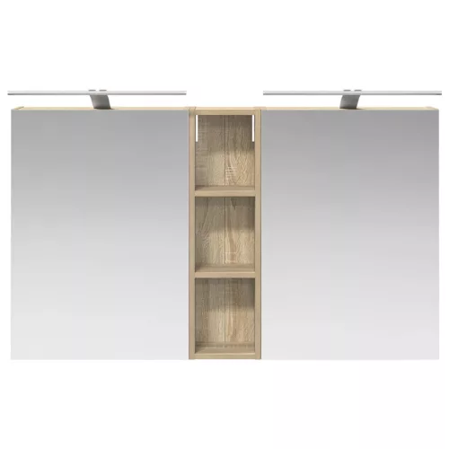  Fürdőszobai Szekrény Szett 3 pcs 120 x 14,5 x 70 cm Faanyag