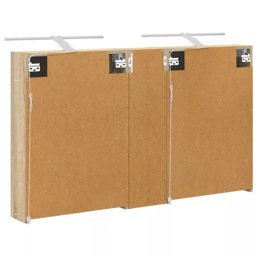  Fürdőszobai Szekrény Szett 3 pcs 120 x 14,5 x 70 cm Faanyag