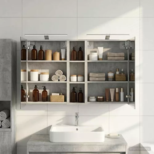  Fürdőszobai Szekrény Szett 3 pcs 120 x 14,5 x 70 cm Faanyag