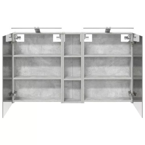  Fürdőszobai Szekrény Szett 3 pcs 120 x 14,5 x 70 cm Faanyag