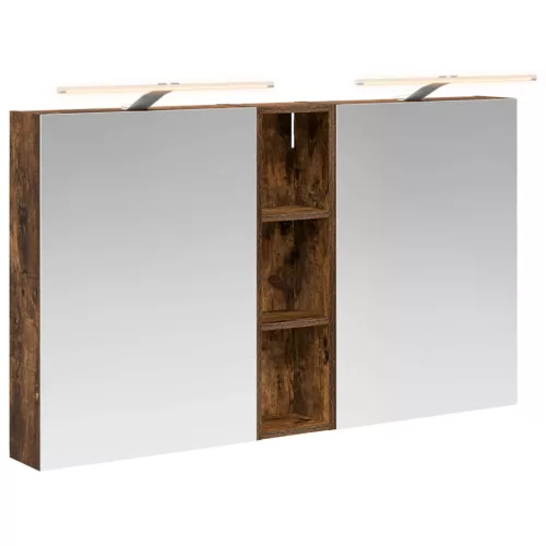  Fürdőszobai Szekrény Szett 3 pcs 120 x 14,5 x 70 cm Faanyag