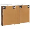  Fürdőszobai Szekrény Szett 3 pcs 120 x 14,5 x 70 cm Faanyag