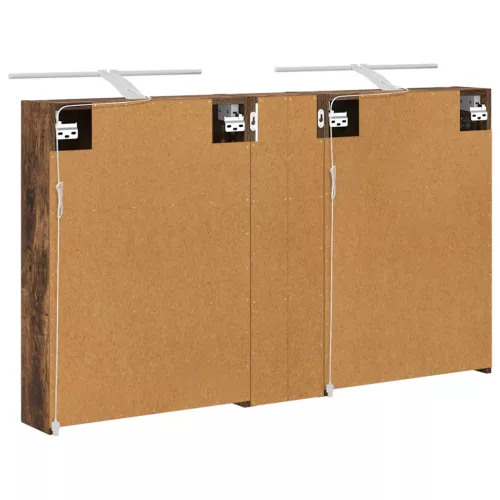  Fürdőszobai Szekrény Szett 3 pcs 120 x 14,5 x 70 cm Faanyag