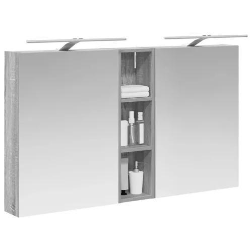  Fürdőszobai Szekrény Szett 3 pcs 120 x 14,5 x 70 cm Faanyag