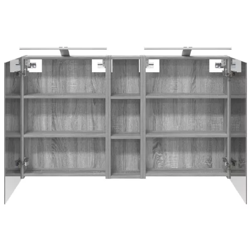  Fürdőszobai Szekrény Szett 3 pcs 120 x 14,5 x 70 cm Faanyag